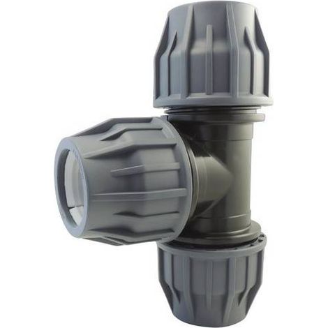 Té à compression pour tuyau de piscine 63mm
