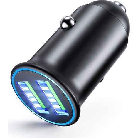 Caricabatterie da auto rapido da 240 W con doppia porta USB e display digitale della tensione,Huawei e tutti gli smartphone (1/2)