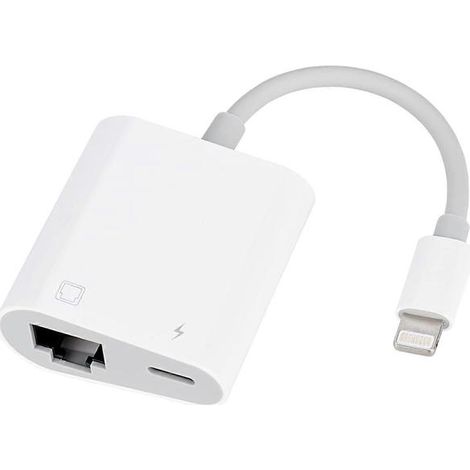 Adaptateur Ethernet RJ45 pour iPhone [Compatible avec la certification Apple MFi], 10/100 Mbps, compatible iOS 15, adaptateur Ethernet avec câble (1/5)
