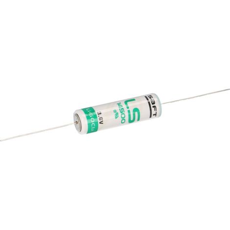 Saft Lithium 3,6V Batterie LS14500-CNA AA - Zelle Axialdraht (1/5)