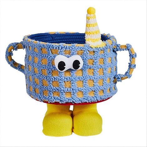 Joli panier de rangement pour tasses, boîte de rangement, cadeau pour filles, décoration intérieure, bleu (1/5)