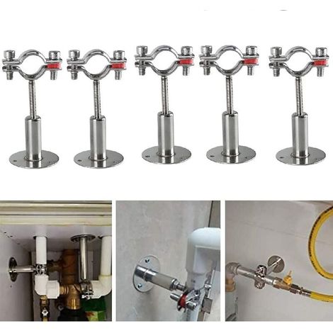 5Pcs Acier Inoxydable Colliers De Serrage à Support De Tuyau RéGlable, Support De Tuyau à Montage Mural, Solide, Stable Pour Un DiamèTre De 32-34MM,De Tubes,De Tiges Etc-LIAIKI (1/5)