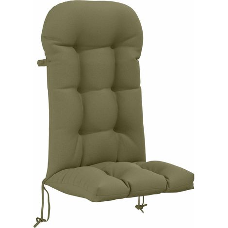 Cojín para tumbona de sol PUTTEN 100% Poliéster Verde oliva vidaXL (1/5)