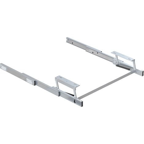 Emuca Führung Oplà Top für ausziehbaren und hochkplappbaren Tisch, Aluminium, Edelstahl eloxiert (1/5)