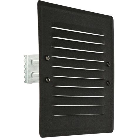 Grille d'aération x mm en métal avec moustiquaire couleur (165 x 165 mm, gris foncé).-NANOTEH (1/5)