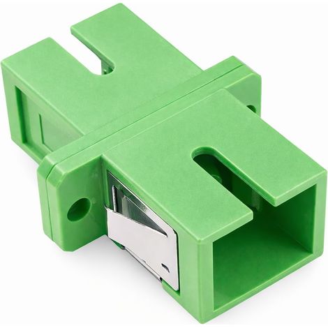 1 Adaptateur Fibre Optique SC/APC Simplex Monomode Faible Perte Insertion 0,2 dB Manchon Céramique Réseau FTTH