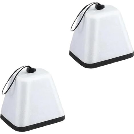 Funda aislante de invierno para grifo exterior, blanca (paquete de 2), fabricada en espuma gruesa, protección contra las heladas, duradera, resistente al paso del tiempo y reutilizable.