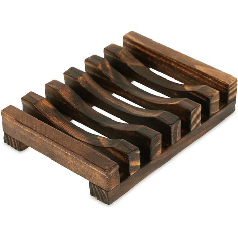 Porte-savon rectangulaire en bois (bronze) (1/3)