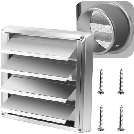 Replacement 6-inch dryer vent cover made of premium 304 stainless steel (1/5)