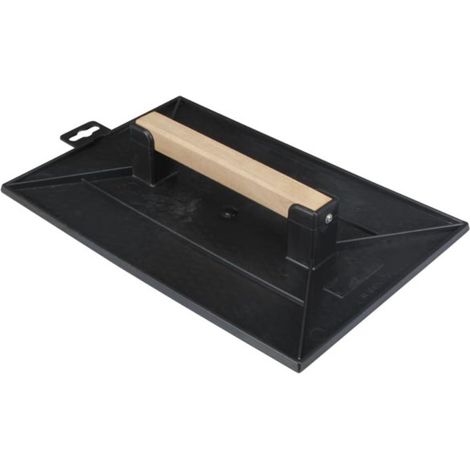 Taloche plastique rectangulaire 34x23cm en PS Choc noir - TALIAPLAST - 300404