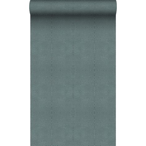 papier peint peau d'animal bleu canard  - Origin Wallcoverings (1/5)