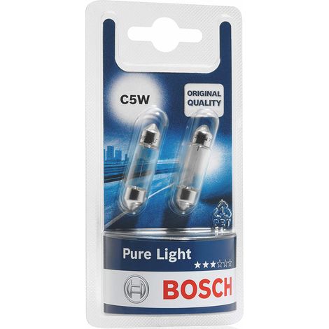 Bosch 2 LAMPADINE LUCE TARGA AUTO 'C5W'