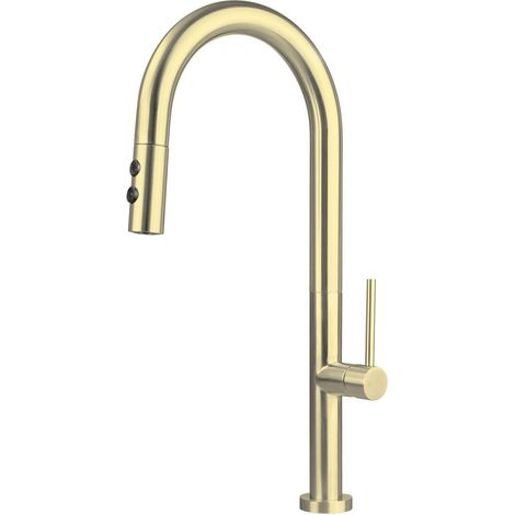 Deante Modello di cucina moderna con finitura PVD dorata elegante