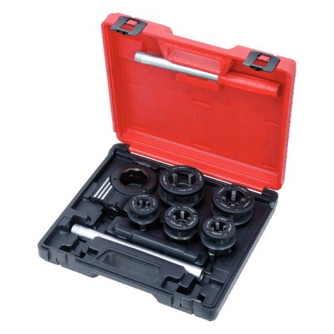 KS TOOLS  Juego de  terrajas roscadoras  3/8"-1.1/4"  8 pzs.  - 903.3300