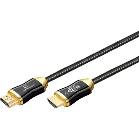 Gembird kábel HDMI 8K High speed (M - M), aktívny, optický (AOC), s Ethernetom, prémiový, pozlátené kon., 5 m, čierny