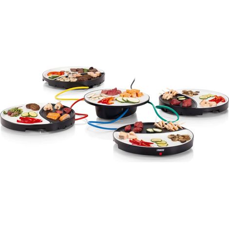 Teppanyaki Dinner4ALL - 4 Tischgrill & Porzellanplatten Ø 32cm, 4x 250Watt (1/5)