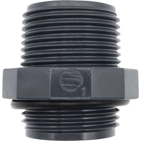Raccordo PVC Nipplo 1"M x 3/4"M