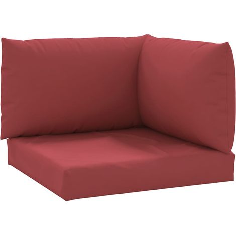 Maison Exclusive - Palettenkissen 3-tlg. Weinrot Oxford-Gewebe
