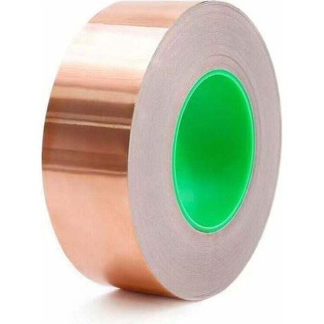 Ruban adhésif divers,Ruban Cuivre Répulsif Anti-Limaces 50 Mm X 20 M, Protection Autocollant Escargot - Blindage Emi, Ruban Feuille De Cuivre Contre Les Escargots (1/4)