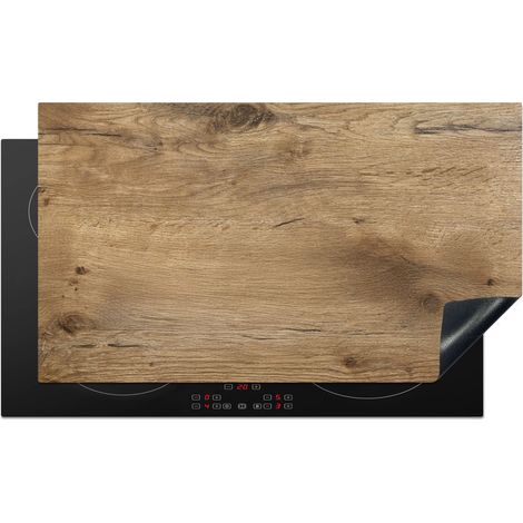 Induction Hob Protector Wood - Brown - Wood look 90x52 cm
