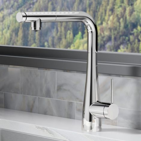 IMEX - Grifo Cocina Extraíble con Osmosis Cromo