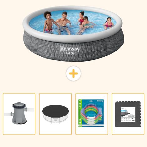 Bestway Bestway Fast Set Ronde - 366x76 cm - 5-pièces S317 (1/5)