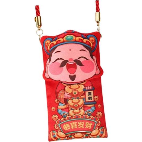 Enveloppes rouges en tissu, paquets rouges Hong Bao pour anniversaire-Style I