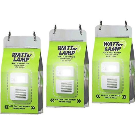 Set mit 3 wasserdichten und tragbaren LED-Notleuchten für Salzwasser, ideal für Camping im Freien. (1/5)