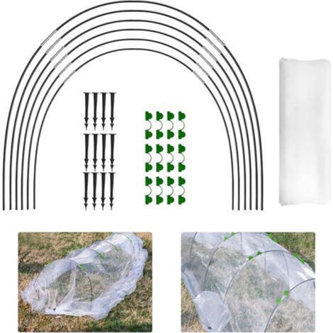 2.5x6m Arches for Greenhouse Tunnel, Greenhouse Hoops, Plants Grow Tunnels Supporting Gardening Houses A Fiberglass Growing Frame For Gardens (1/5)