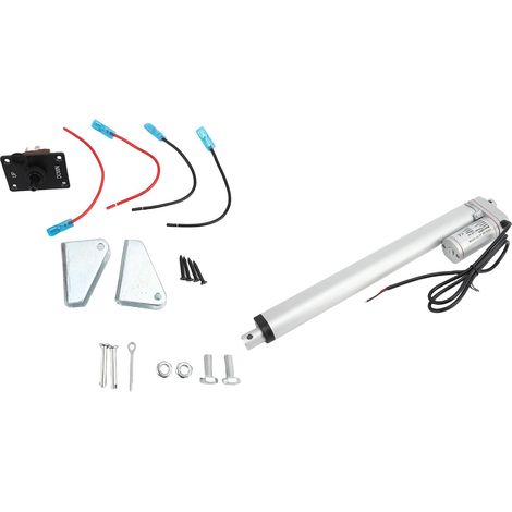 GARRYFIZH Actionneur électrique linéaire automatique compact et silencieux de 1500 N de poussée pour appareils domotiques et extérieurs, 300 mm / 11,81 pouces