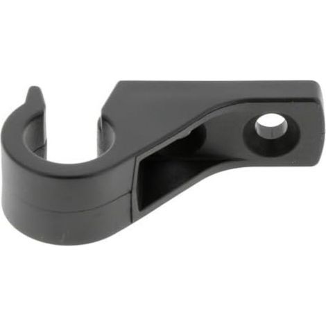 Lacet espagnolette collier déporté ouvert en plastique noir entraxe 15mm Volet Battant Fenêtre Butée Maintien (1/5)