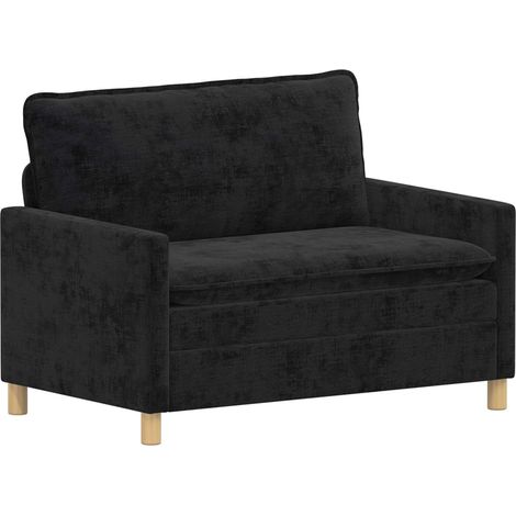 Sofa Schwarz 126 x 81 x 87,5 cm Polyester vidaXL (1/5)