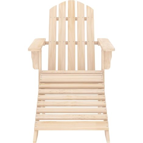 Maison Exclusive - Adirondack-Gartenstuhl mit Fußteil Massivholz
