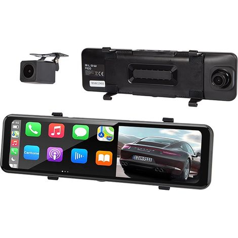 Blackbox dvr f620 carplay android auto blow videograbador espejo + cámara trasera (1/5)