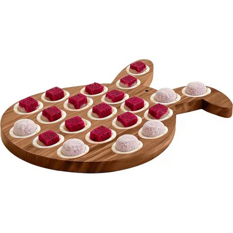 Plateau de Pâques à œufs mimosa Récipient à bonbons en forme de lapin 21 Plateau de Charcuterie de Fête pour les Hôtes de Fête, Familles, Rassemblements, Événements Printaniers, (1/5)