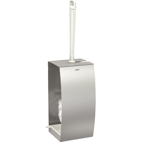 KWC AR WC-Bürstengarnitur, STRATOS, Edst.,  Aufputz, 110x230x111 mm, weiße Bürste