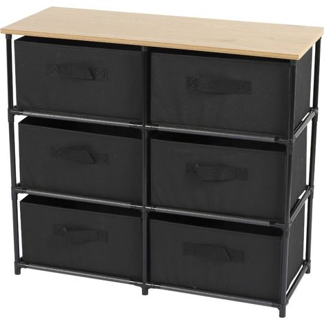Commode 6 tiroirs intissés (1/4)