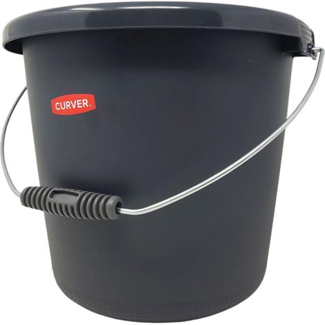 seau Curver 10 litres empilable avec poignée métal