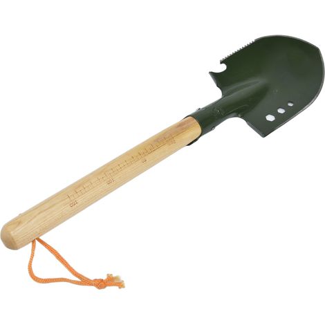 Pelle militaire en acier inoxydable traité thermiquement, haute dureté et haute ténacité, portable et durable, idéale pour le camping. (1/5)