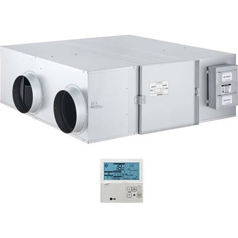 LG ERV Wärmerückgewinnungseinheit, Luftdurchsatz 500 m3/h ZE050GUCCA0 mit kabelgebundener Steuerung (1/3)