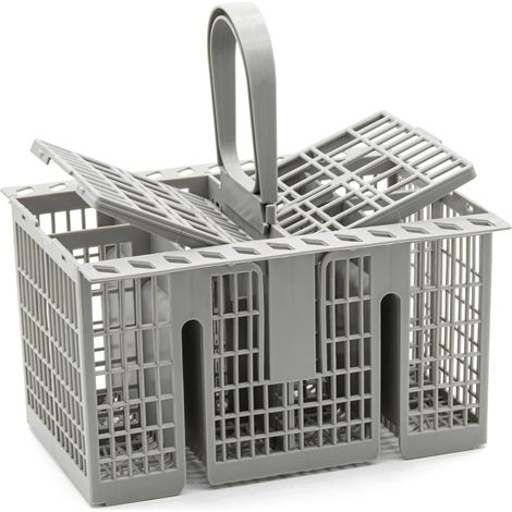 Panier à couverts universel grande capacité pour lave-vaisselle Hotpoint 99673-8729, C00257140, C00386607 Gris (1/4)