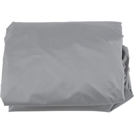 Round Table Cover, Silver Painted Polyester, TAFT Round Table Cover, Dustproof, Waterproof, Outdoor Garden Patio Furniture Cover (Black) (Beige)