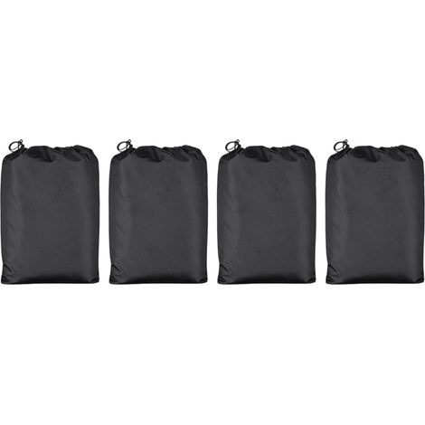 Lot de 4 sacs de rangement avec cordon de serrage en tissu Oxford imperméable ultra léger pour voyage, camping (30 x 45 cm) (1/5)