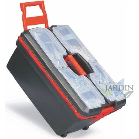 Baúl para herramientas con ruedas 66x30x32 cm ideal para almacenamiento y transporte de herramientas pesadas (1/2)