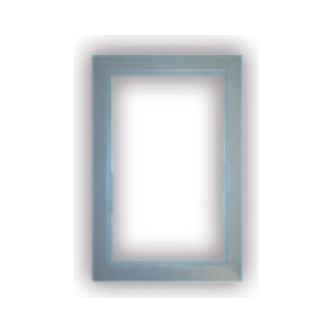 Encadrement pour Prise murale porte ronde rectangulaire - couleur au choix - gris clair