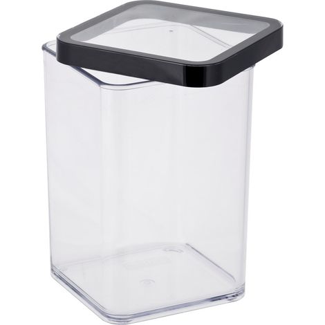 Contenitori per alimenti per prelibatezze, quadrati 8x1L LOFT neri ROTHO (1/4)