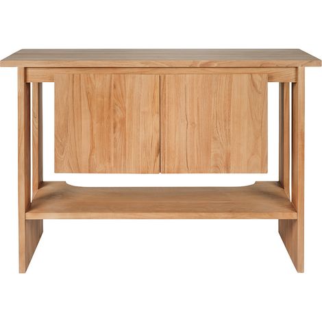 Mobiletto da bagno in legno massiccio di teak L120 cm ALBE (1/4)