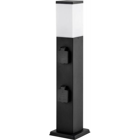Columna de 4 salidas 4-SALIDA BLACK LED M. Lichtquelle (por 6)