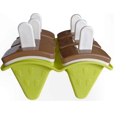 Moule à glace réutilisable avec poignées - Démoulage facile et anti-gouttes pour crèmes glacées et bâtonnets de fruits GN (1/4)