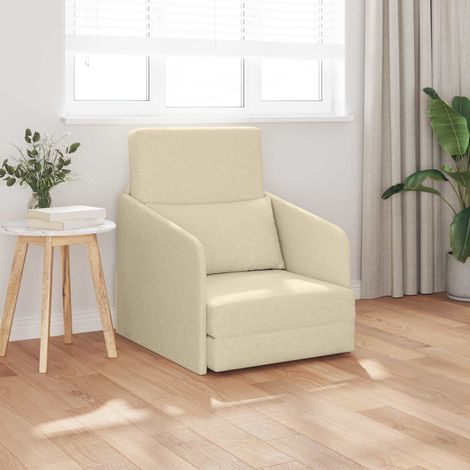 Schlafsofa Creme 65 x 80 x 83 cm Stoff